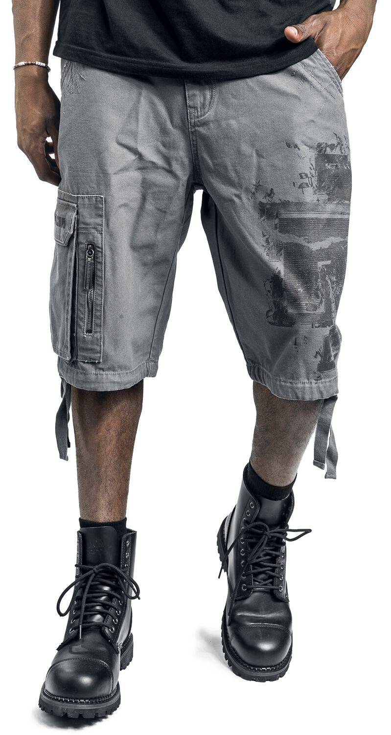 EMP "Broken Logo" Short grau von Rammstein Neueste Stile