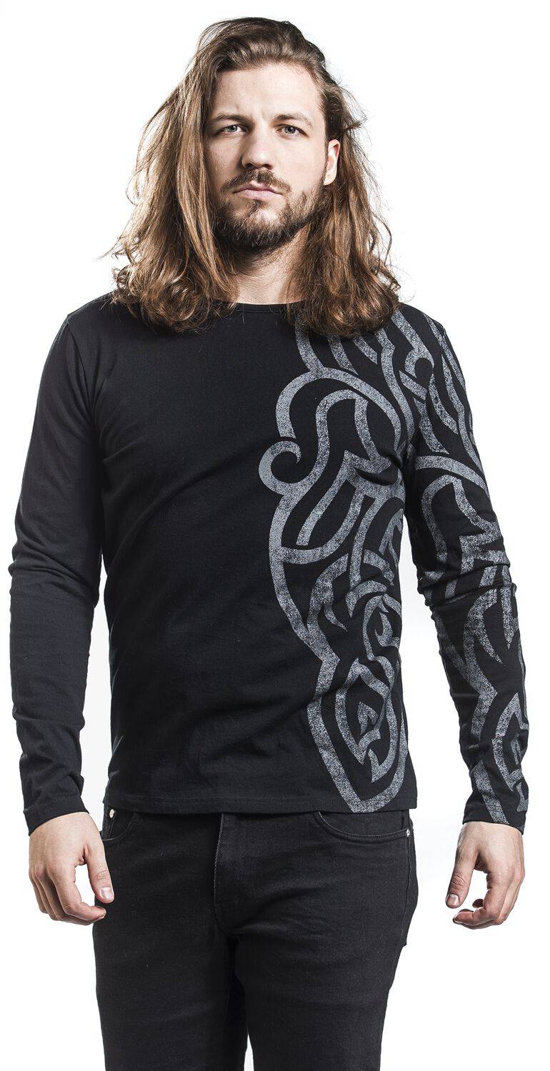 EMP Langarmshirt schwarz von Black Premium by EMP Letzter Tag
