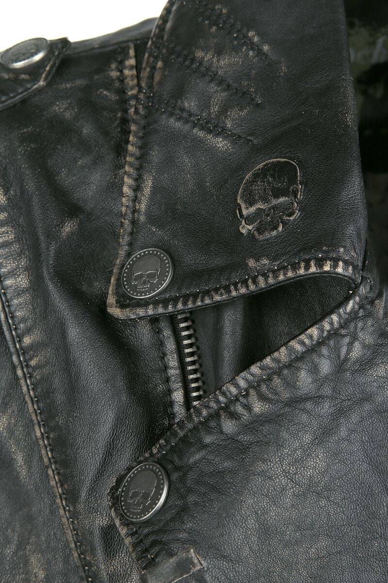 EMP Lederjacke dunkelgrau von Rock Rebel by EMP Zeitbegrenzte Promotion