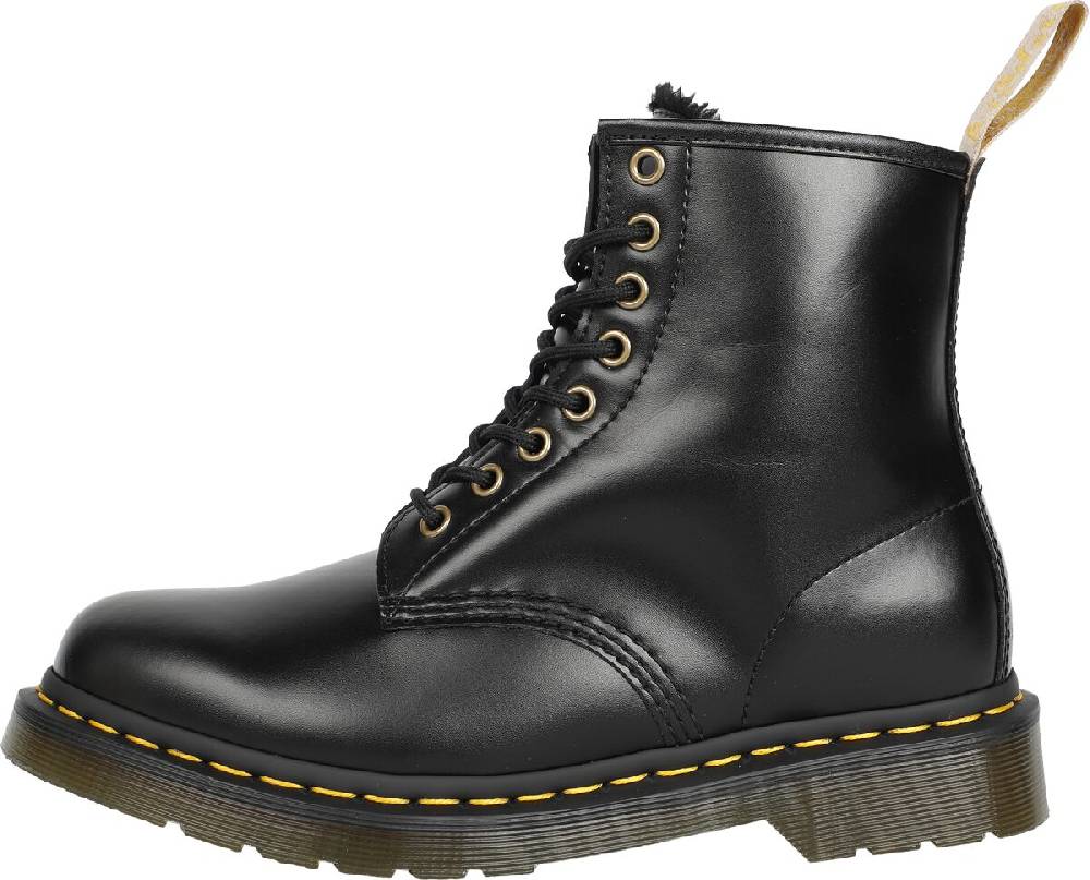 EMP "Vegan 1460 - Black Norfolk Flat" Boot schwarz von Dr. Martens Sonderangebot der Fabrik