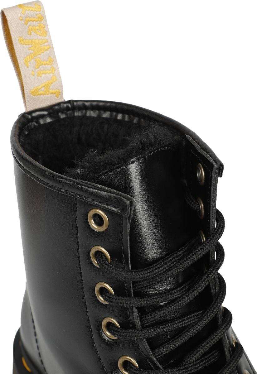 EMP "Vegan 1460 - Black Norfolk Flat" Boot schwarz von Dr. Martens Sonderangebot der Fabrik