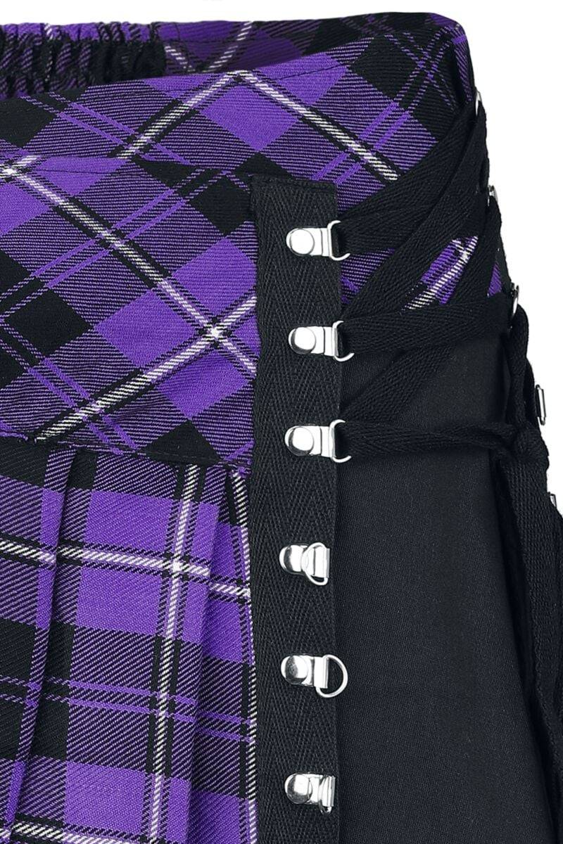 EMP "Hybrid Skirt" Kurzer Rock lila/schwarz von Chemical Black Bis zu 55% Rabatt