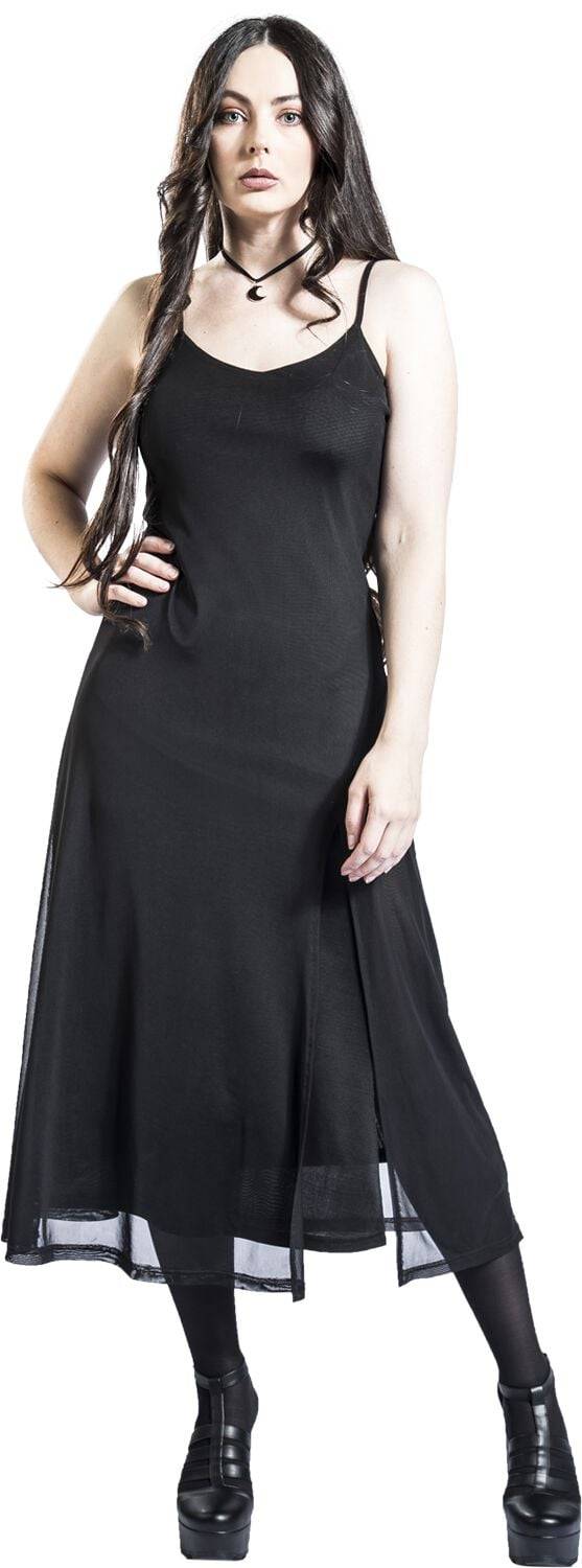 EMP "Araxiel Mesh Dress" Langes Kleid schwarz von Banned Alternative Riesige Rabatte