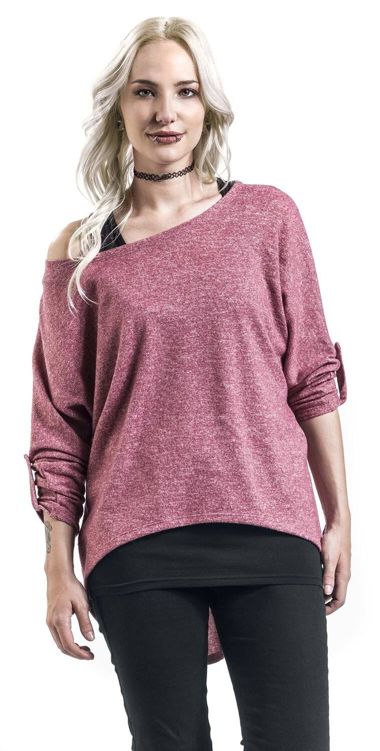 EMP Langarmshirt bordeaux/schwarz von RED by EMP zollfrei