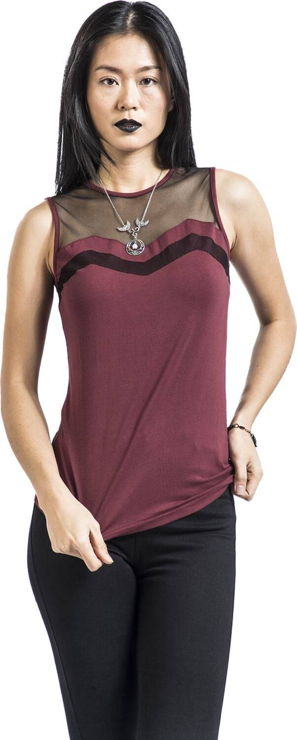 EMP Top rot von Rock Rebel by EMP 50% Rabatt für begrenzte Zeit