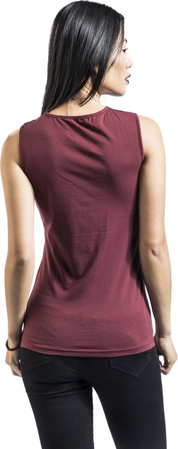 EMP Top rot von Rock Rebel by EMP 50% Rabatt für begrenzte Zeit