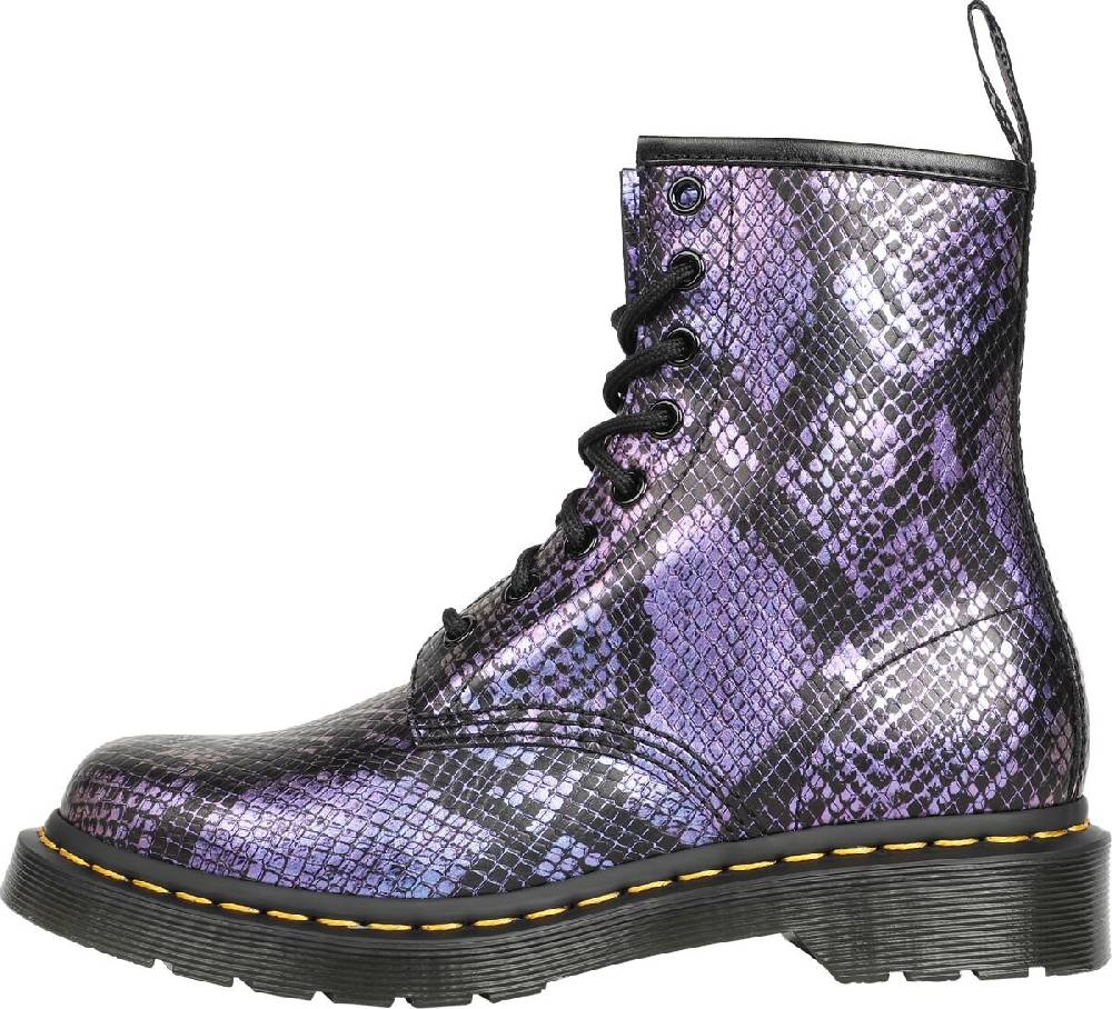EMP "1460 - Black Blue Viper Croc Emboss" Boot schwarz/blau von Dr. Martens Verkauf