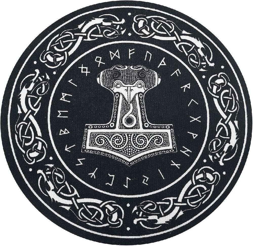 EMP "Thor's Hammer" Teppich schwarz von Thor's Hammer Fabrik Onlineshop