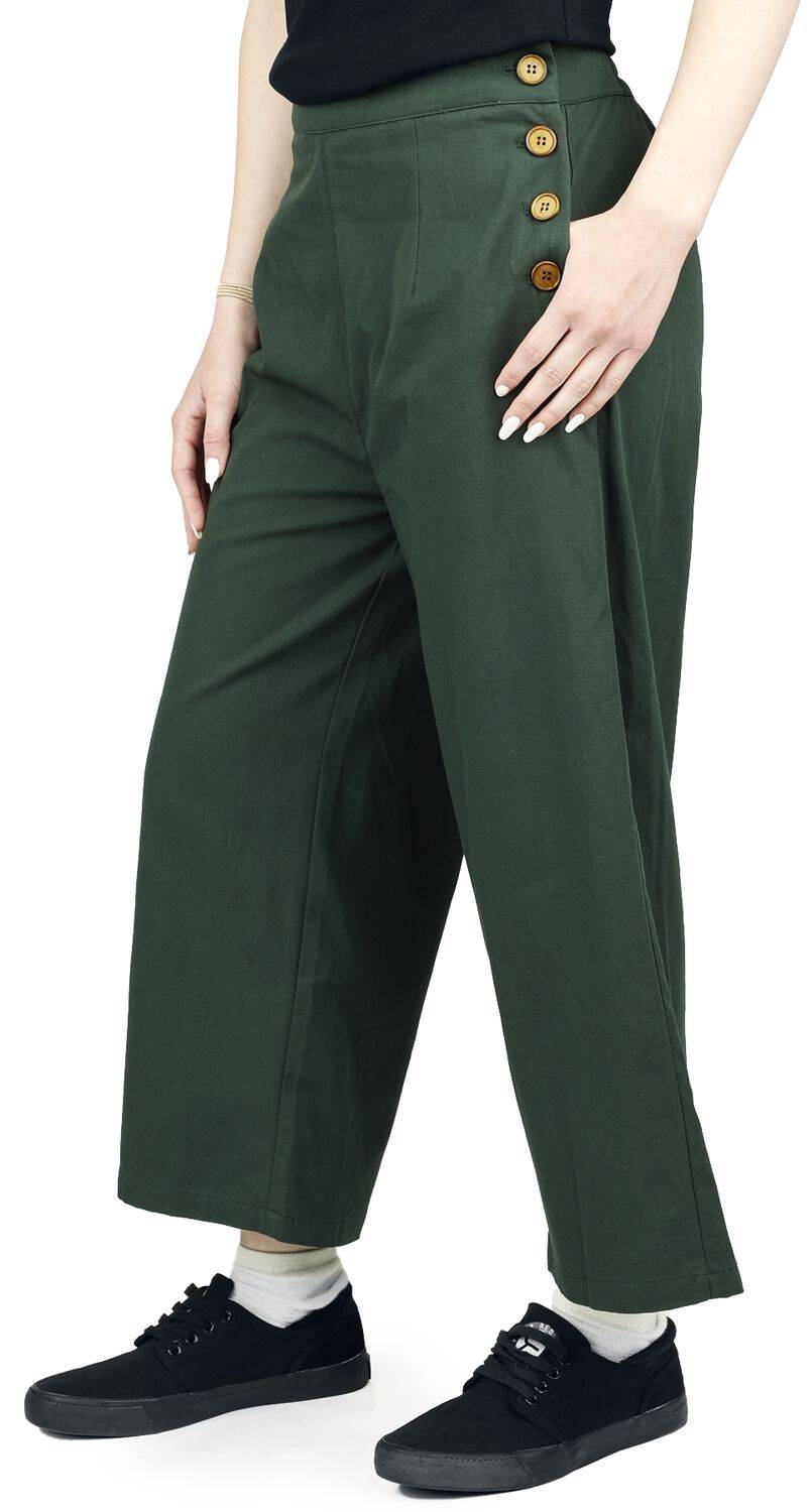 EMP "Pretty Perfect Trousers" Stoffhose grün von Banned Retro Black Friday