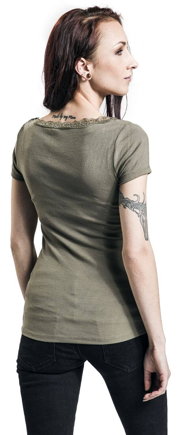 EMP "Mariella" T-Shirt khaki von Hailys Weihnachtsangebot