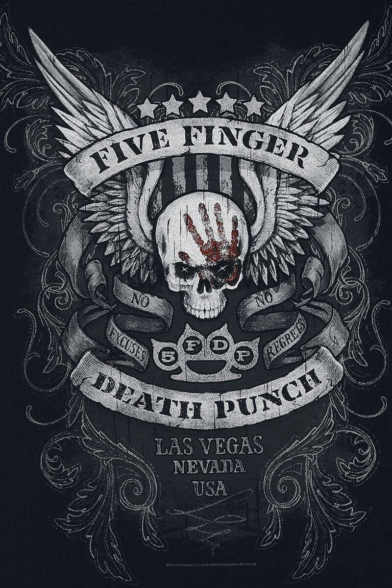 EMP "No Regrets" T-Shirt schwarz von Five Finger Death Punch Neuheiten