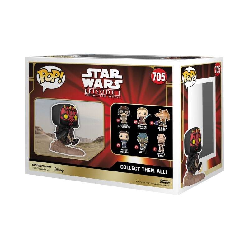 EMP "Die dunkle Bedrohung - Darth Maul on Bloodfin Speeder (Pop! Ride Deluxe) Vinyl Figur 705" Funko Pop! multicolor von Star Wars Verkauf