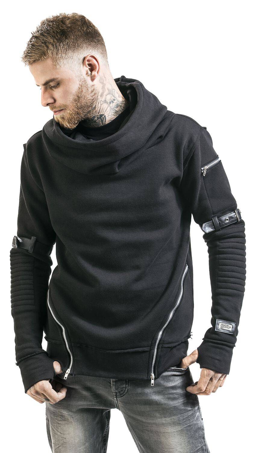 EMP "Voyage Hood" Kapuzenpullover schwarz von Vixxsin Kostenloser Versand