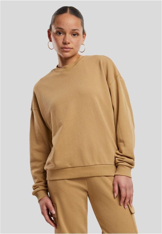 EMP "Ladies Oversized Light Terry Crewneck" Sweatshirt beige von Urban Classics Valentinstagsangebot