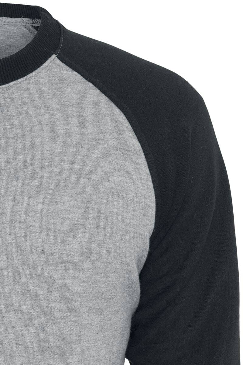 EMP "2-Tone Raglan Crewneck" Sweatshirt grau/schwarz von Urban Classics Saisonale Angebote