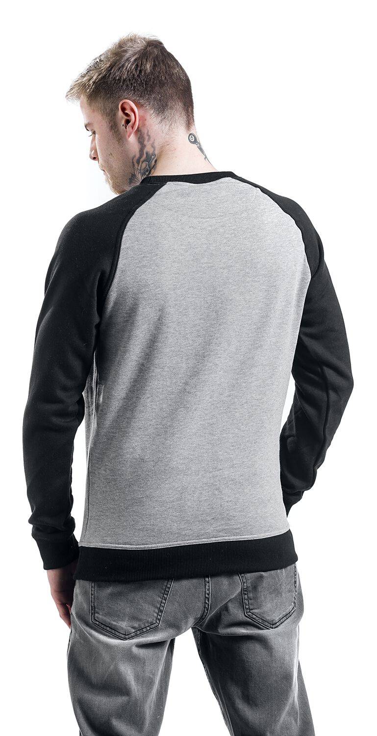 EMP "2-Tone Raglan Crewneck" Sweatshirt grau/schwarz von Urban Classics Saisonale Angebote