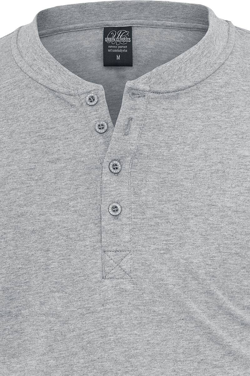 EMP "Basic Henley" Langarmshirt grau von Urban Classics Räumungsverkauf