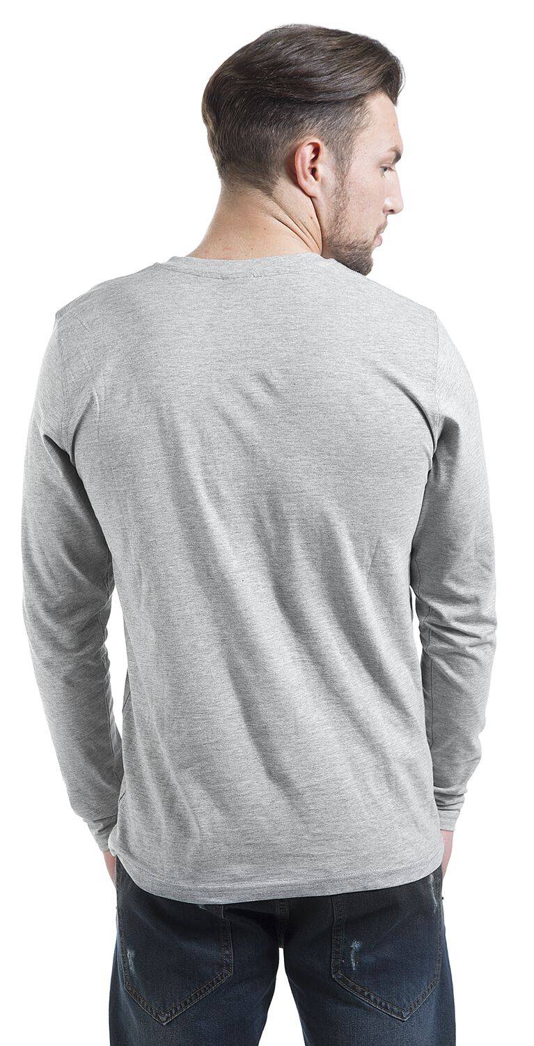 EMP "Basic Henley" Langarmshirt grau von Urban Classics Räumungsverkauf