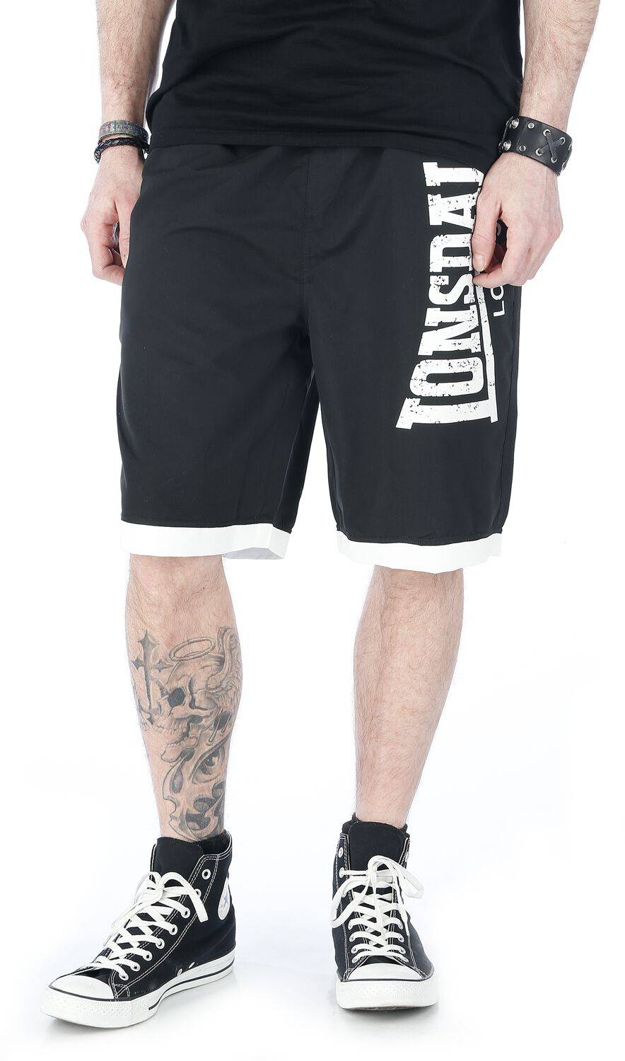 EMP "Clennel" Badeshort schwarz von Lonsdale London Begrenzte Freigabe