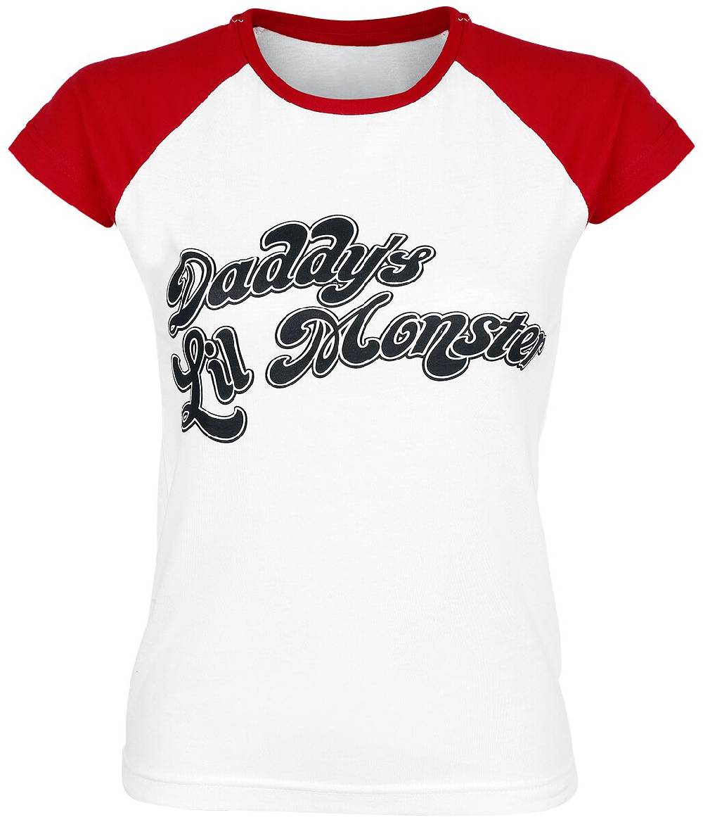 EMP "Daddy's Lil' Monster" T-Shirt weiß/rot von Suicide Squad Discount Store für neue Produkte
