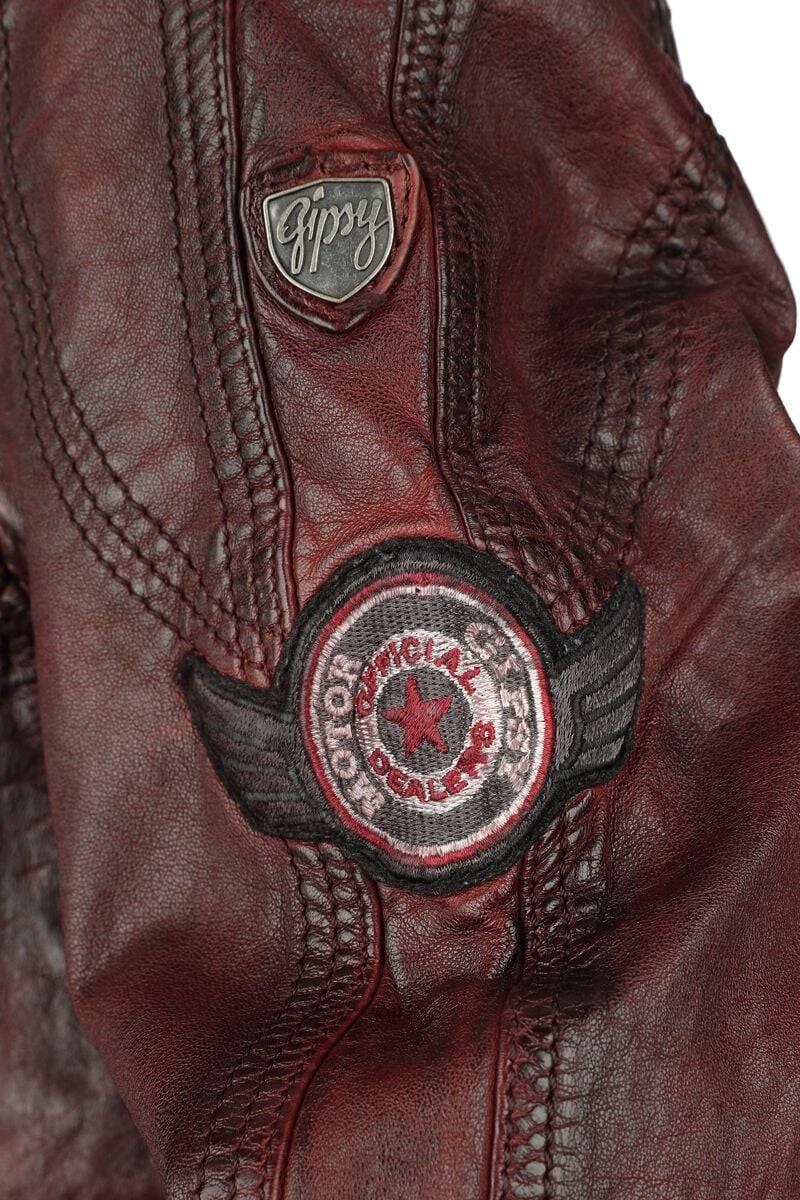 EMP "GMRakva" Lederjacke weinrot von Gipsy Auslauf