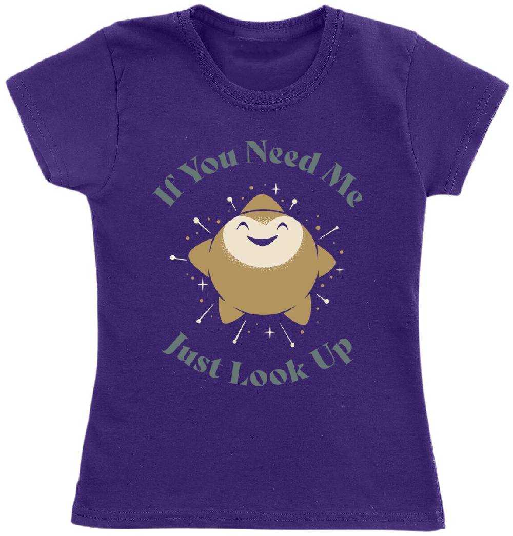 EMP "If You Need Me Just Look Up" T-Shirt lila von Wish Sonderangebot