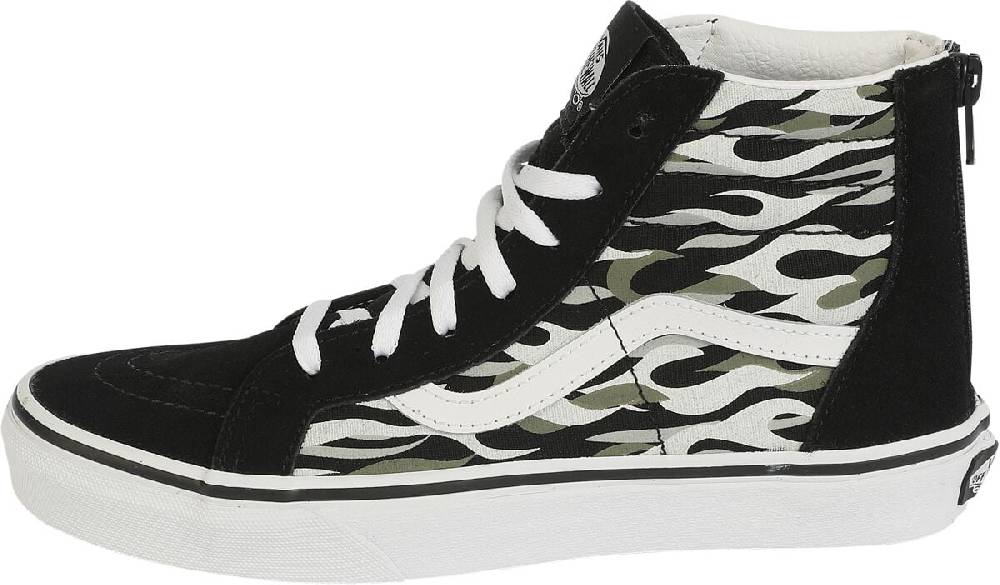 EMP "SK8-HI Zip Flame Camo" Kinder Sneaker schwarz/grau von Vans Kids Großer Ausverkauf