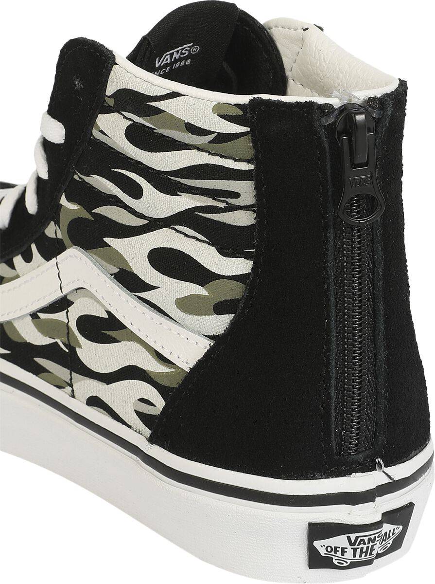 EMP "SK8-HI Zip Flame Camo" Kinder Sneaker schwarz/grau von Vans Kids Großer Ausverkauf