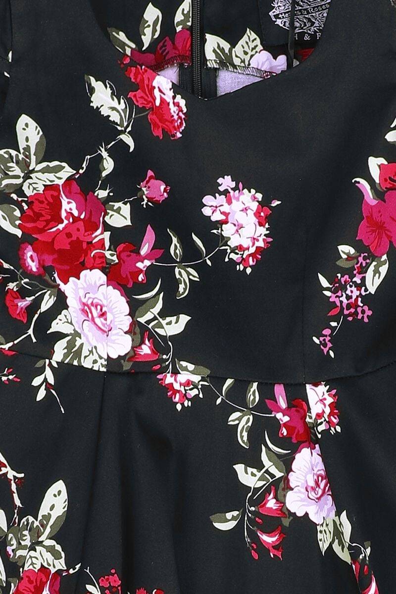 EMP "Girls Royal Ballet Tea Dress" Kleid schwarz/multicolor von H&R London Große Rabatte