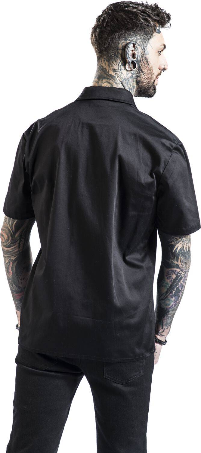 EMP "Black Shirt" Kurzarmhemd schwarz von H&R London Begrenzte Freigabe