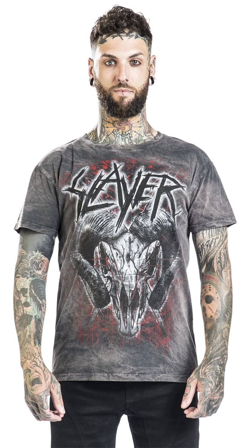 EMP "Mongo Logo" T-Shirt charcoal von Slayer Letzte 2 Tage