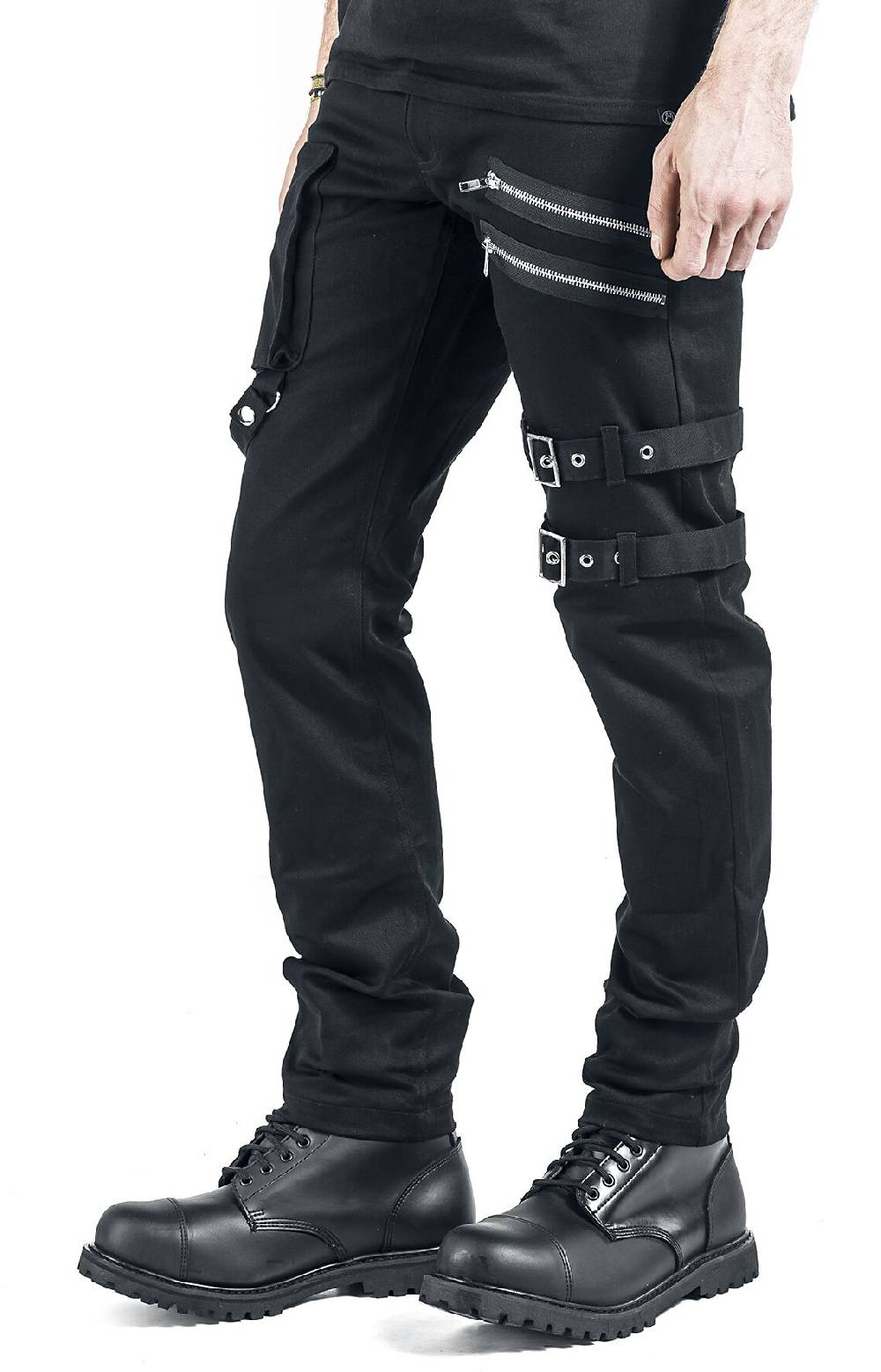 EMP "Ice Breaker" Jeans schwarz von Vixxsin 50% Rabatt mit kostenlosem Versand