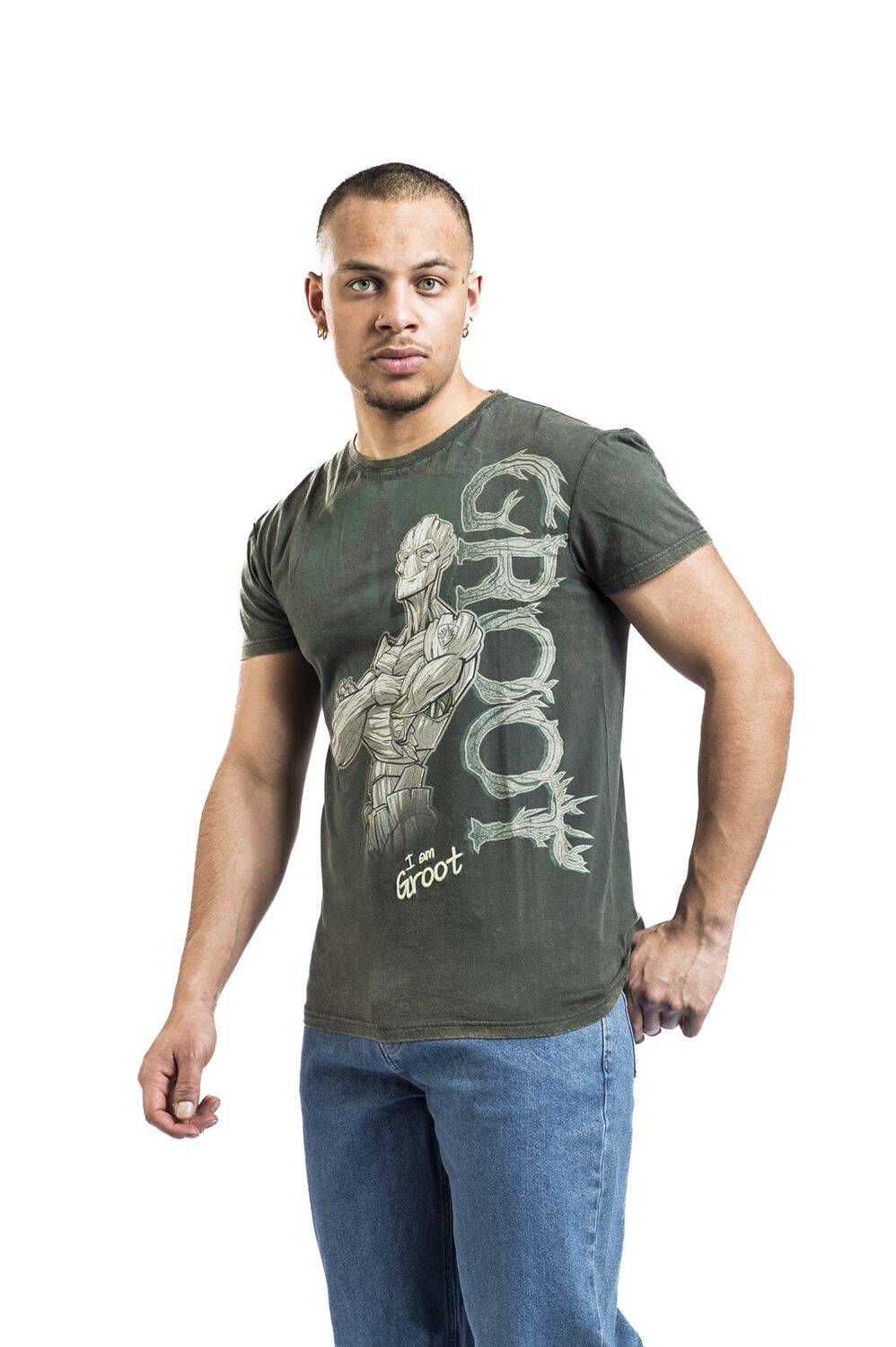 EMP "Groot" T-Shirt dunkelgrün von Guardians Of The Galaxy Fabrikladen
