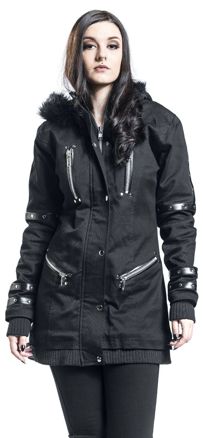 EMP Winterjacke schwarz von Gothicana by EMP Fabrikverkauf