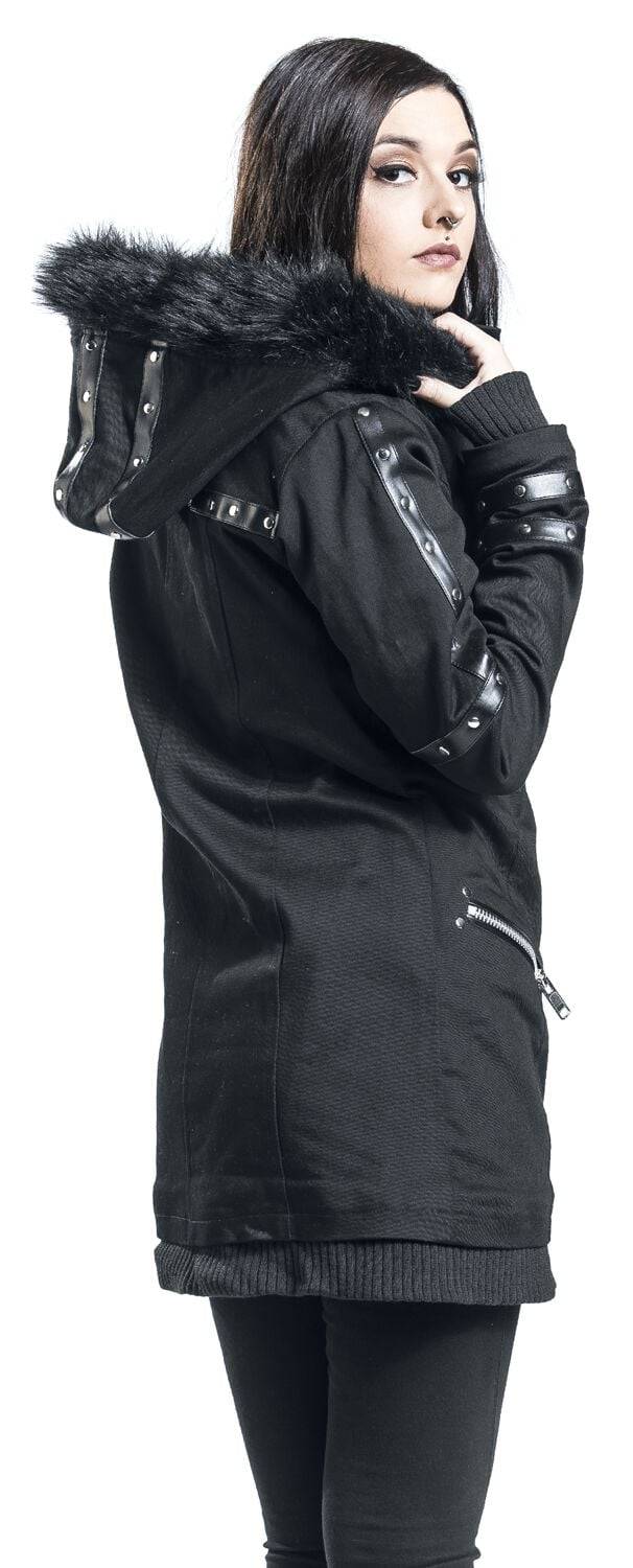EMP Winterjacke schwarz von Gothicana by EMP Fabrikverkauf
