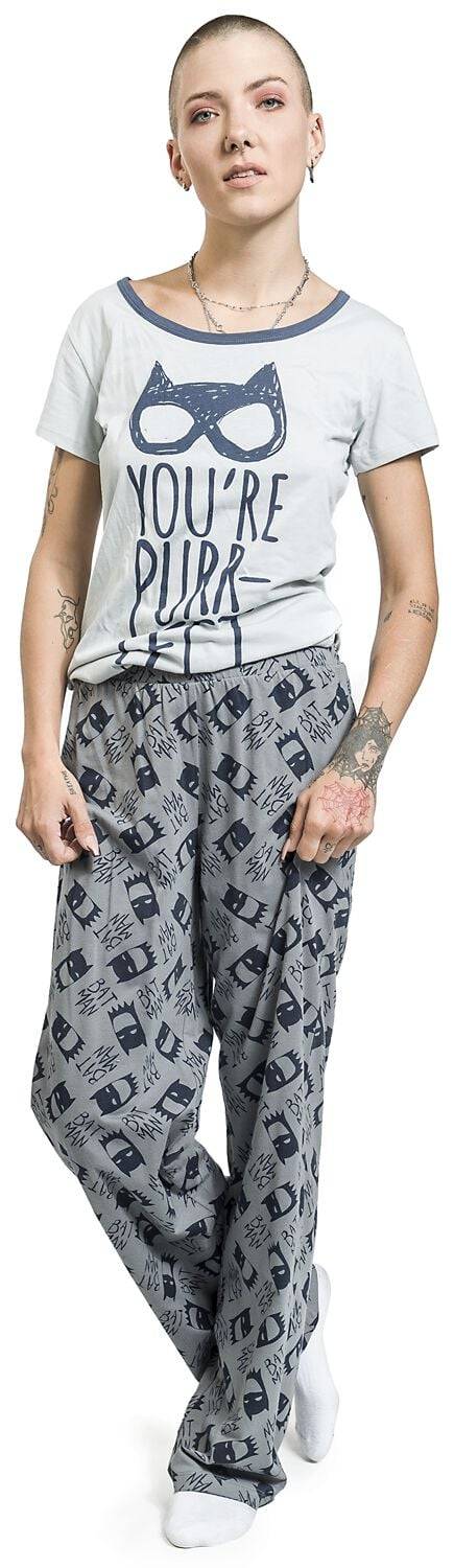 EMP Schlafanzug blaugrau von Batman Sonderangebot