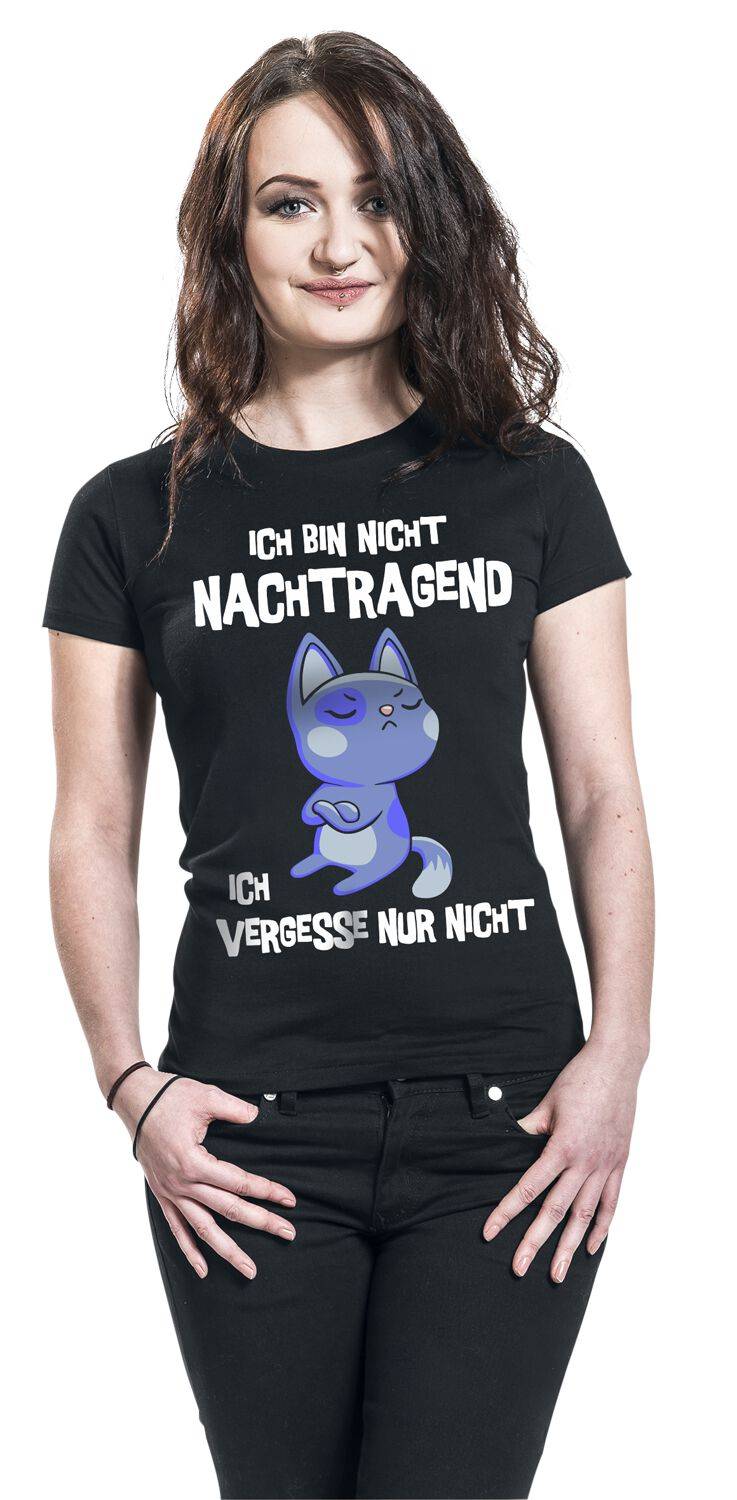 EMP "Ich bin nicht nachtragend" T-Shirt schwarz von Tierisch Versandkostenfrei