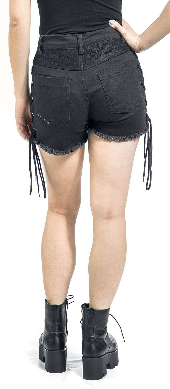 EMP Short schwarz von Gothicana by EMP Großer Ausverkauf