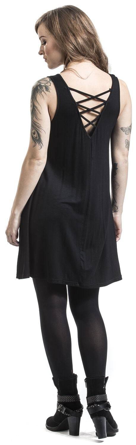 EMP "Top Lace Back" Kurzes Kleid schwarz von Black Premium by EMP Begrenztes Angebot