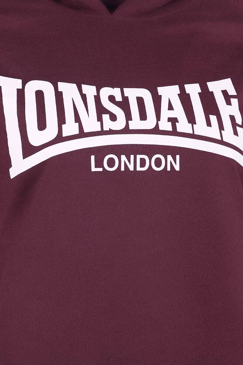 EMP "CALLANISH" Kapuzenpullover dunkelrot von Lonsdale London Black Friday