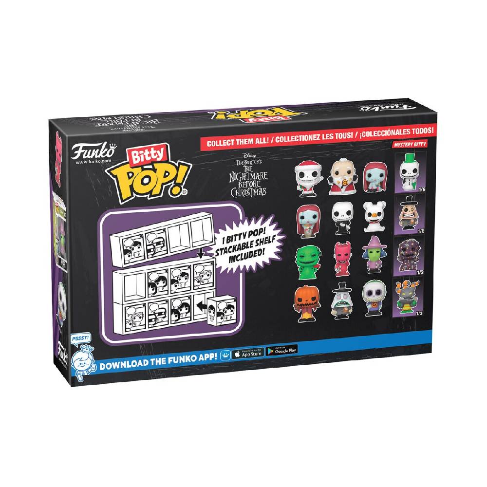 EMP "Pumpkin King, Mayor, Barrel + Mystery Figur (Bitty Pop! 4 Pack) Vinyl Figuren" Funko Bitty Pop! von The Nightmare Before Christmas Online Outlet