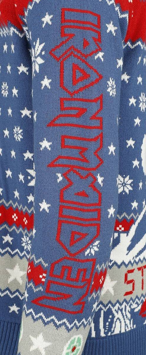 EMP "Holiday Sweater 2024" Weihnachtspullover multicolor von Iron Maiden Sonderangebote