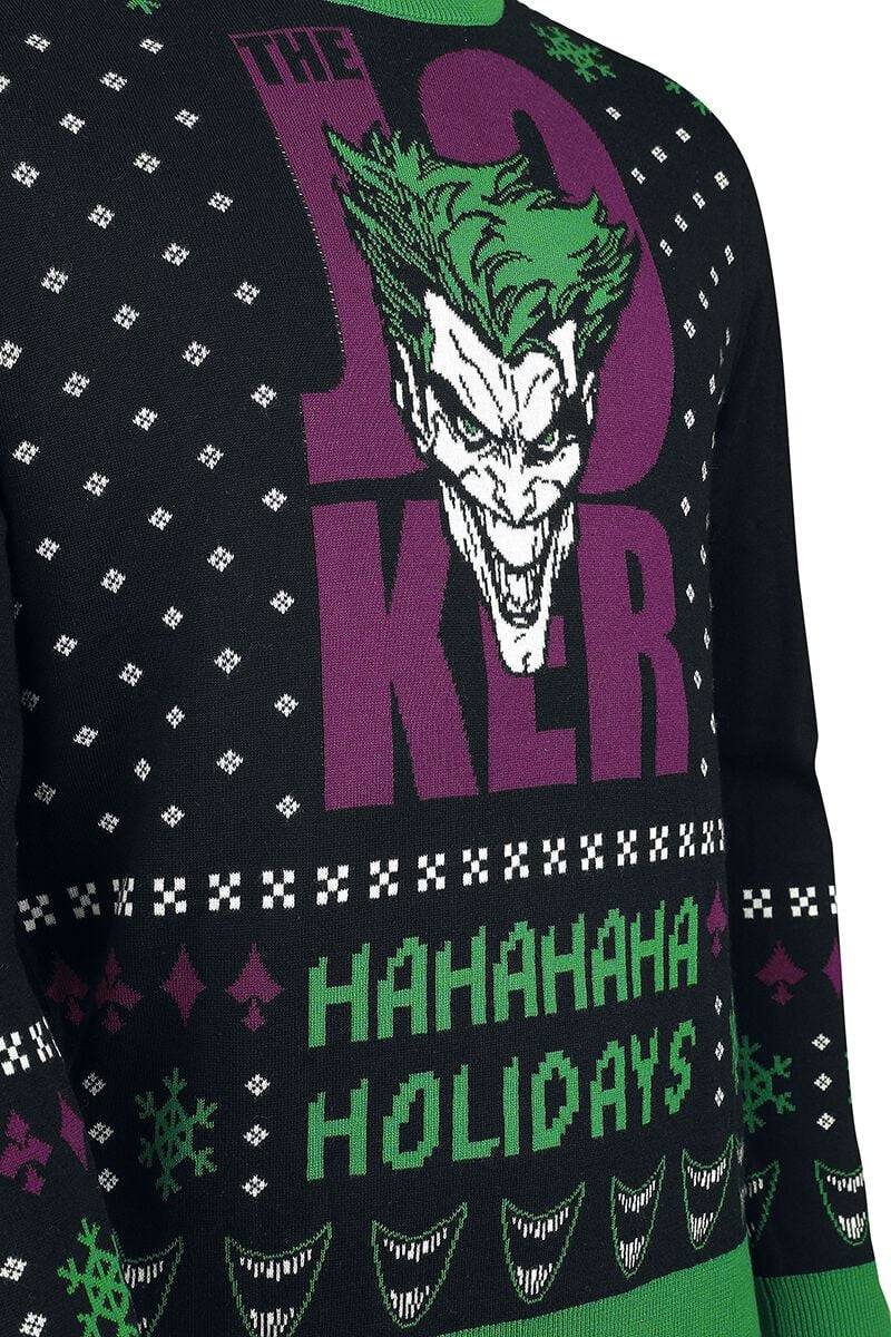 EMP "The Joker - Ha Ha Ha Ha Holidays" Weihnachtspullover multicolor von Batman Outlet