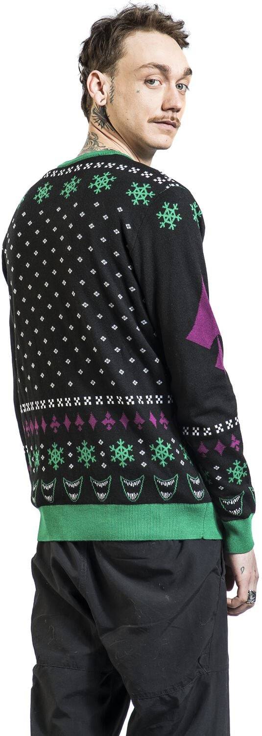 EMP "The Joker - Ha Ha Ha Ha Holidays" Weihnachtspullover multicolor von Batman Outlet