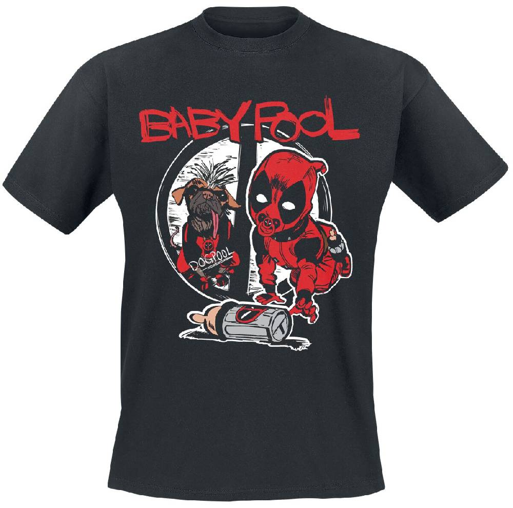 EMP "Babypool - I Need A Drink" T-Shirt schwarz von Deadpool Auslauf