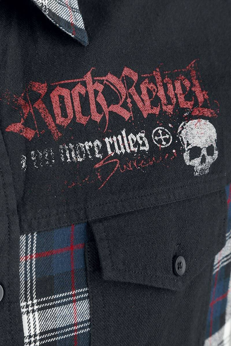 EMP Kurzarmhemd schwarz von Rock Rebel by EMP Blitzverkäufe