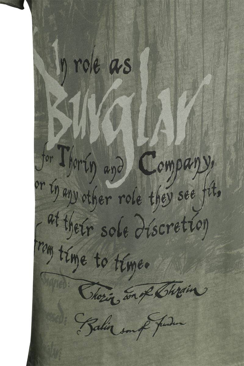 EMP "The Hobbit - Burglar" T-Shirt oliv von Der Herr der Ringe Sonderangebot