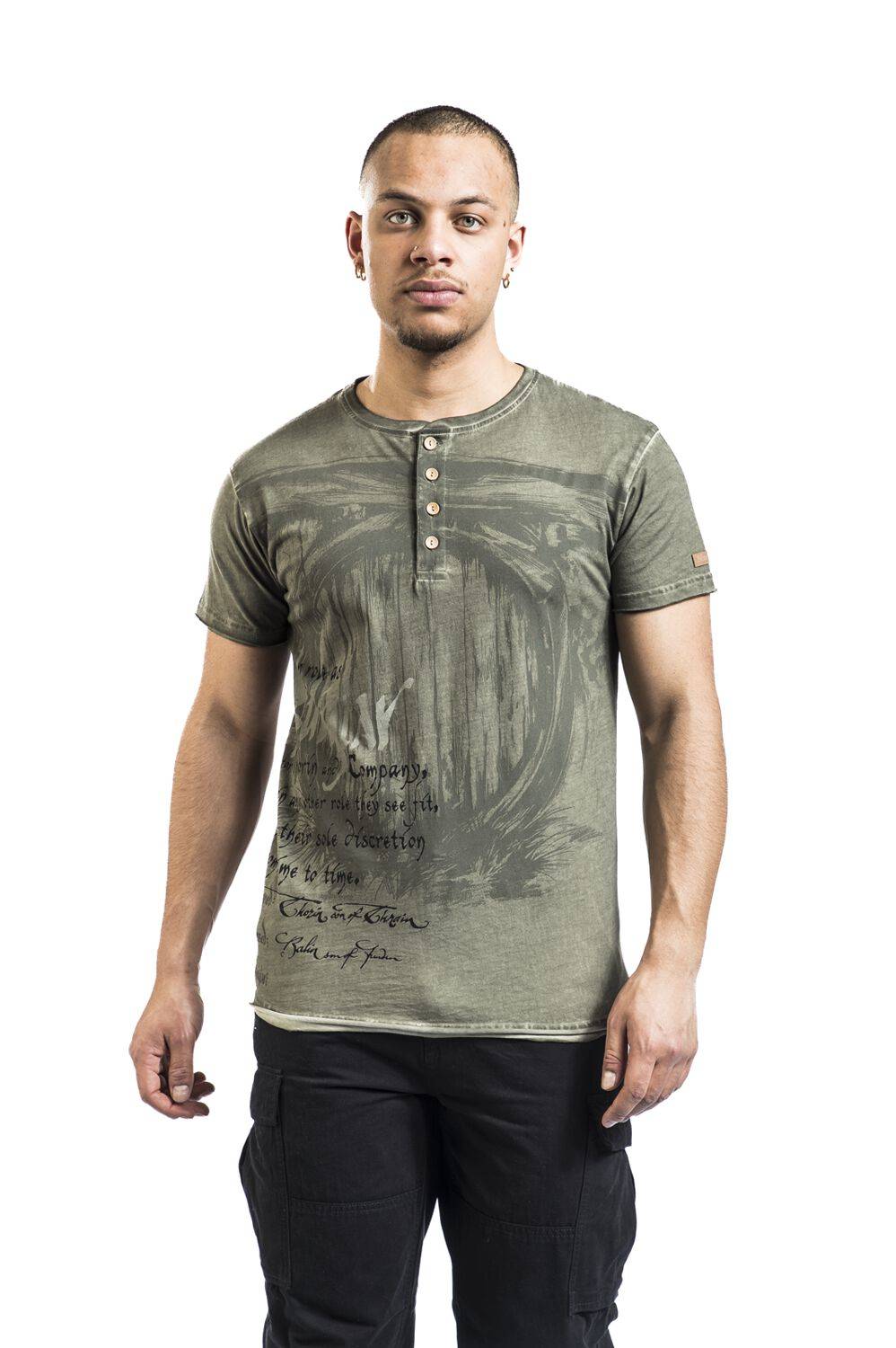 EMP "The Hobbit - Burglar" T-Shirt oliv von Der Herr der Ringe Sonderangebot