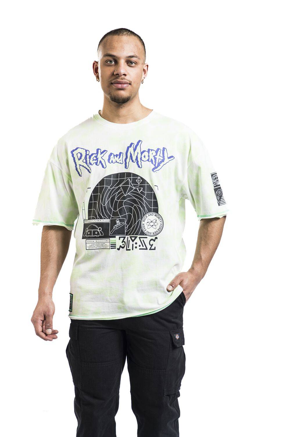 EMP "Goodbye Moonmen" T-Shirt grün von Rick And Morty Rabatt