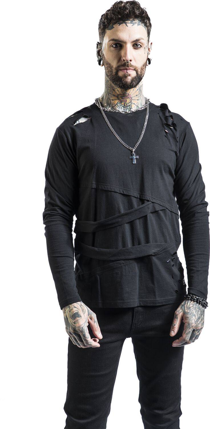 EMP Langarmshirt schwarz von Gothicana by EMP Günstig kaufen